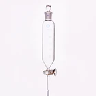 Сепарационная цилиндрическая воронка, стандартная заземляющая горловина, объем 250 мл, соединение 2429, стеклянный переключатель клапана