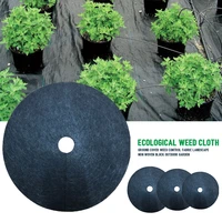 10pcs tree round mulch ground cover orchard degradable barrier mat block weed control fabric non woven outdoor garden landscape