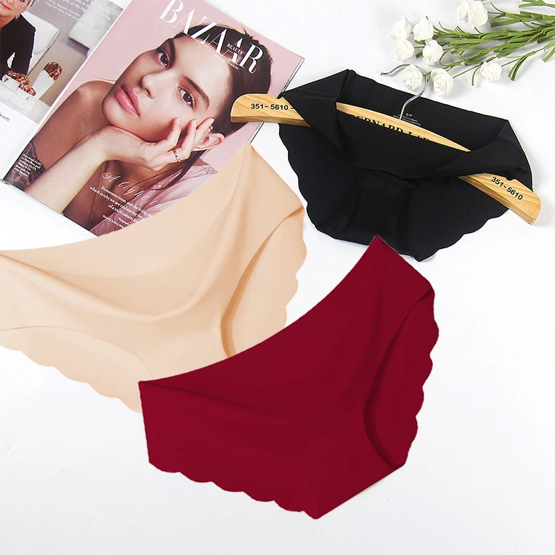 Лидер продаж 3 шт./лот сексуальные трусики для женщин Комплект трусов бесшовное