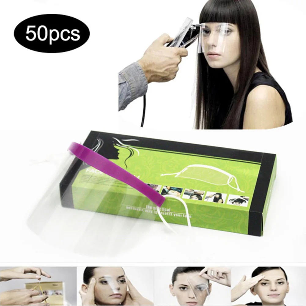 Прозрачная маска для стрижки волос защитный чехол челки инструменты окрашивания