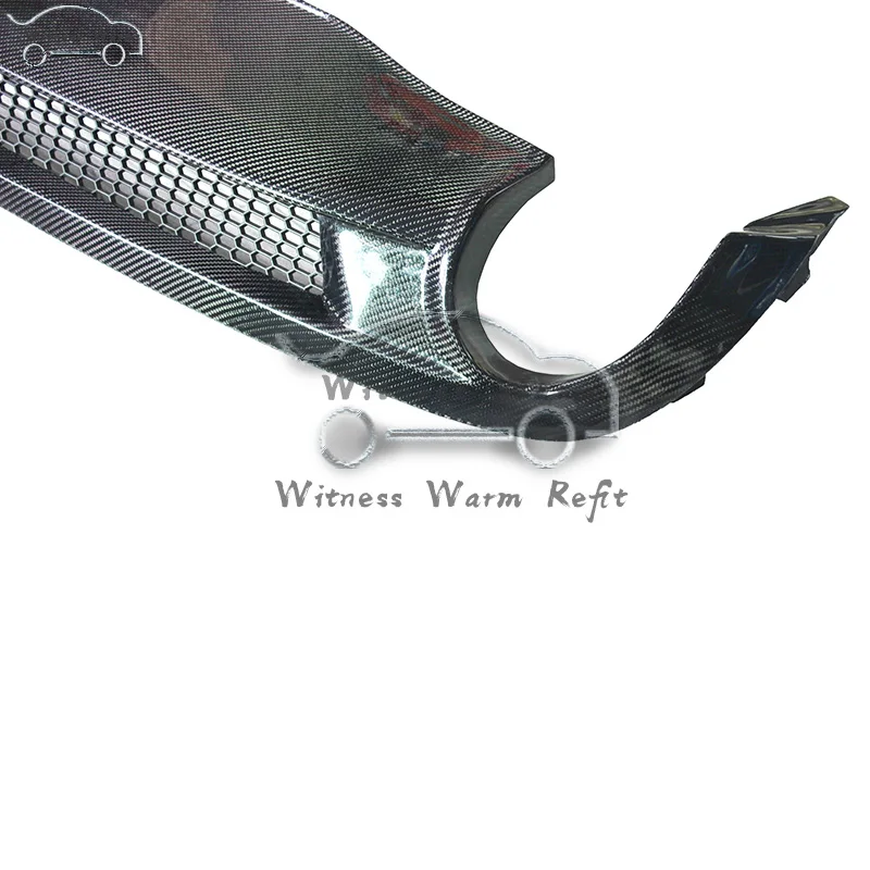 Carbon Fiber rear bumper lip spoiler diffuser for Audi A6 C7 SLINE sport bumper 2012 2013 FRP