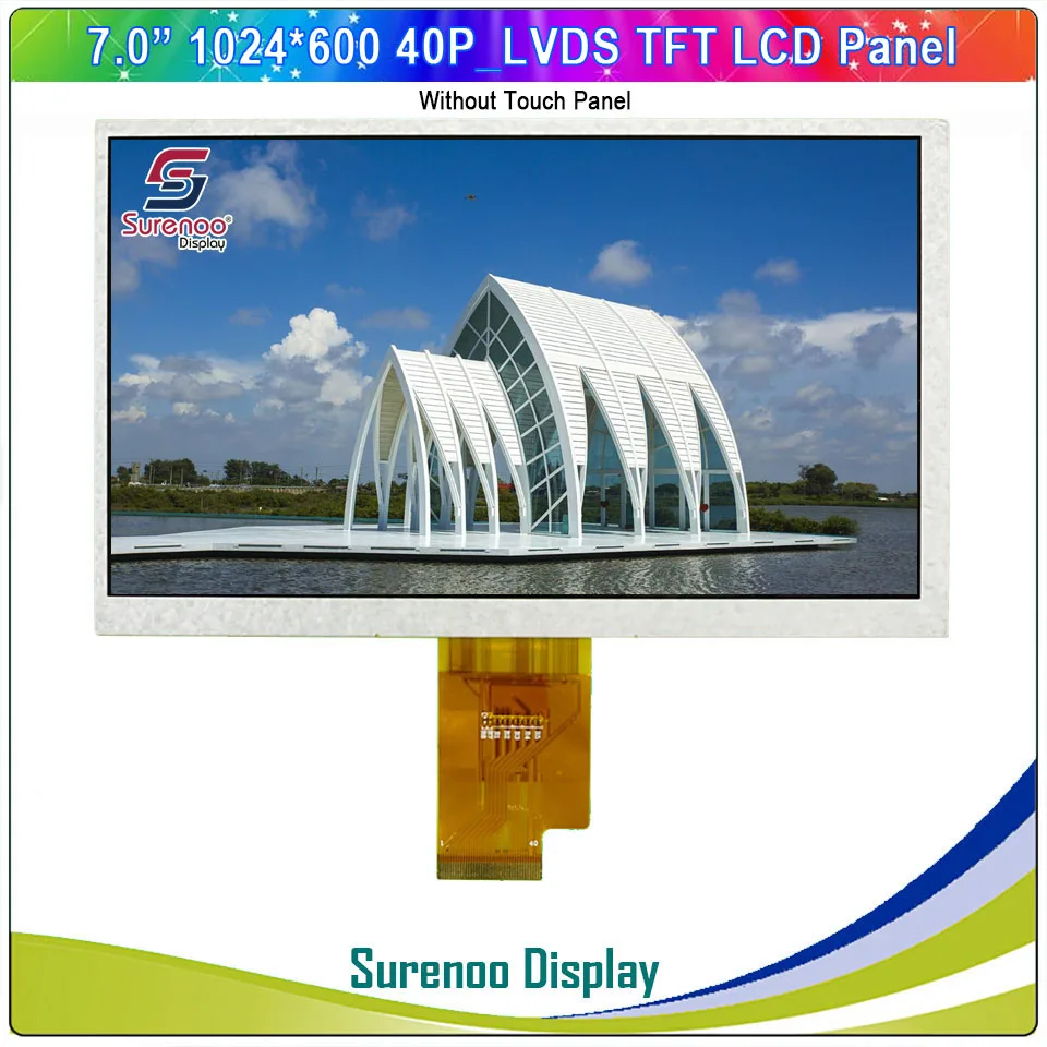 7 дюймовый/7 0 дюймов 1024*600 40P_LVDS TFT ЖК модуль монитор экрана и FT5426 I2C емкостная