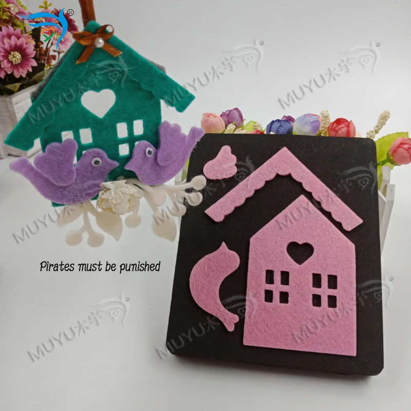 Открытка в виде домика деревянная высечка аксессуары Regola Acciaio die Misura MY8443|Вырубные