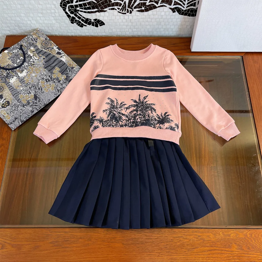 

High end brand children's clothing women's autumn clothing new European and American children's dress