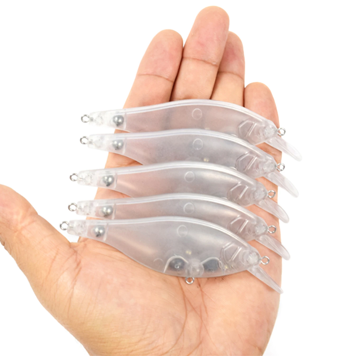 5 шт. прозрачная приманка для рыбалки пустая жесткая погружающаяся в тело