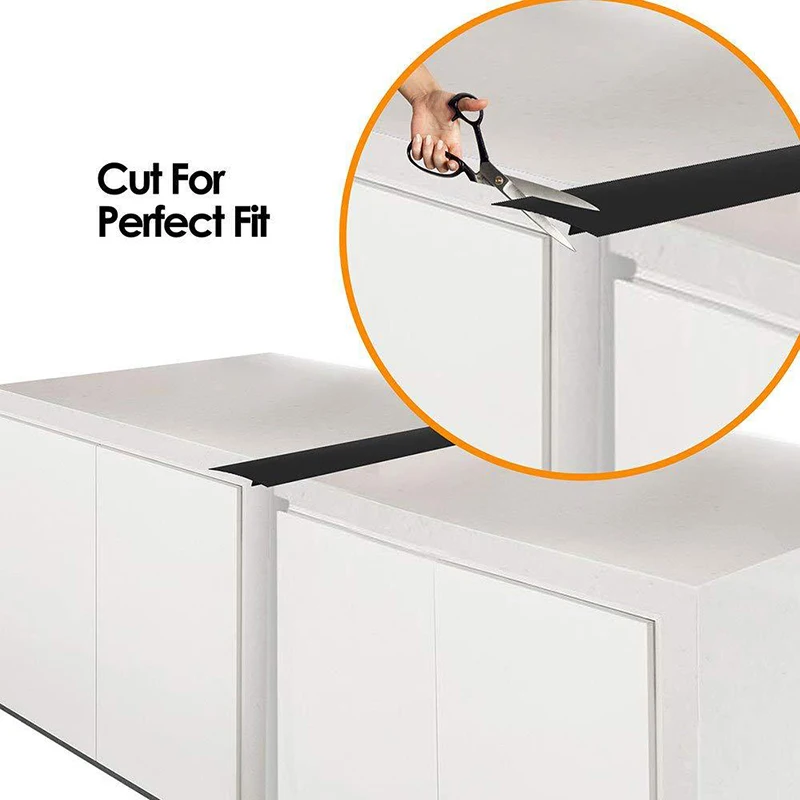

Flexible Stove Counter Gap Cover Silicone Rubber Kitchen Oil-gas Slit Filler Heat Resistant Mat Oil Dust Easy Clean Water Seal