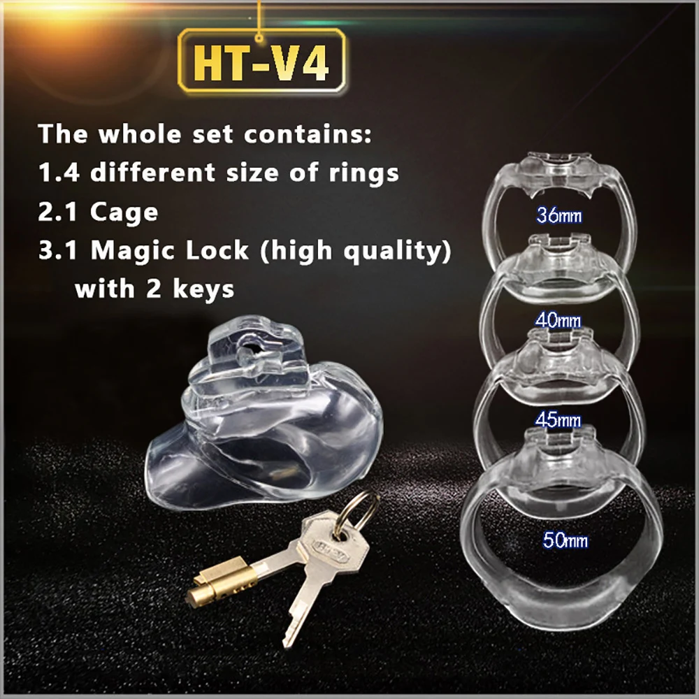 Новый список HT V4 Мужская клетка верности кольцо для пениса Мужской Пояс Кольца