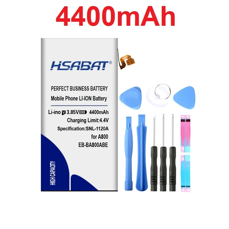 HSABAT EB-BA800ABE 4400 мА/ч, Батарея для samsung GALAXY A8 A8000 A800F A800S A800YZ