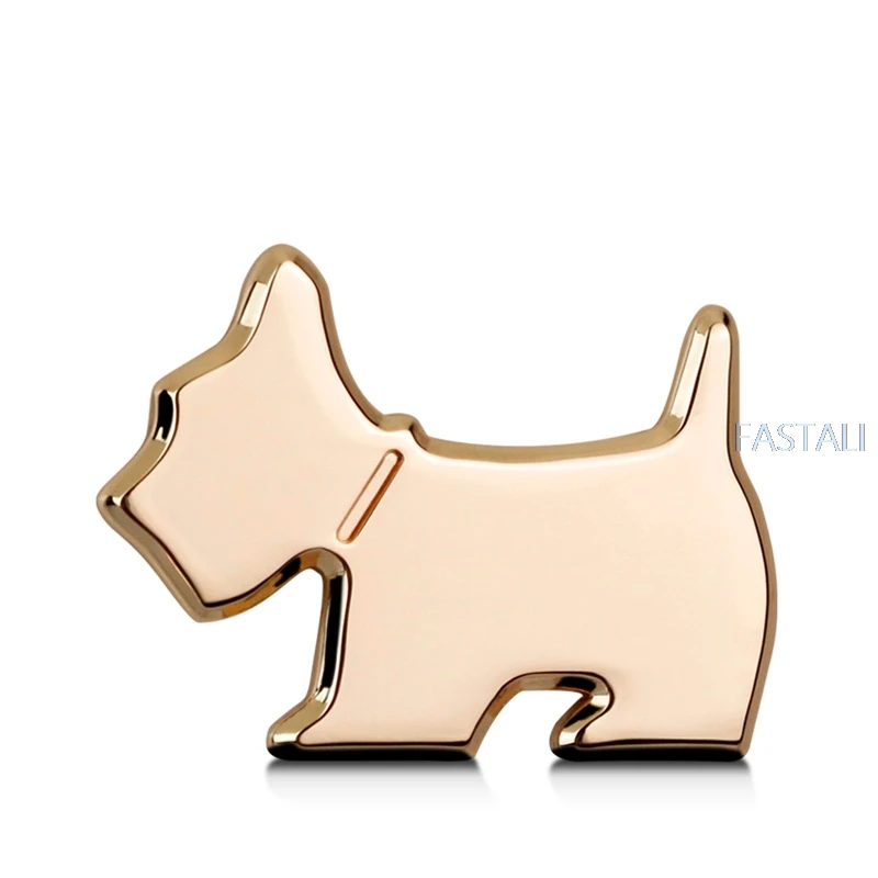 Животные металлические милые стикеры на автомобиль щенок 3D стерео наклейки