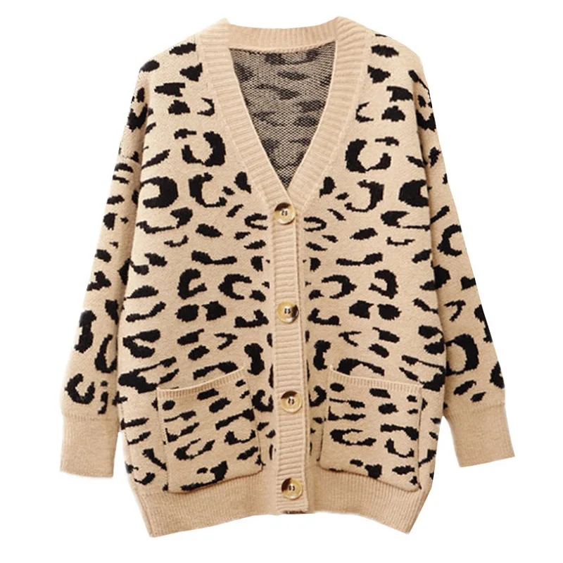 Корейский Повседневный вязаный женский свитер-кардиган 2019 ленивый свободный