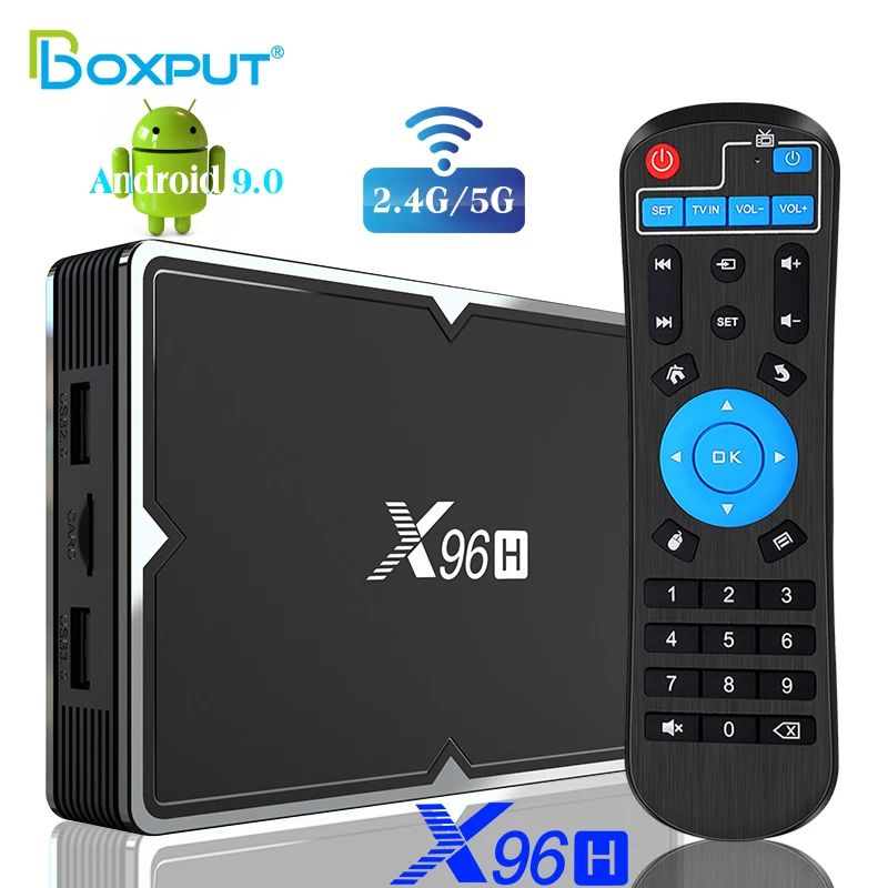 

X96H Android 9.0 TV Box Allwinner H603 TVBox 2GB 4GB RAM 16GB 32GB 64GB ROM 100M 6K 5G Dual Wifi Bluetooth YouTube Set Top Box