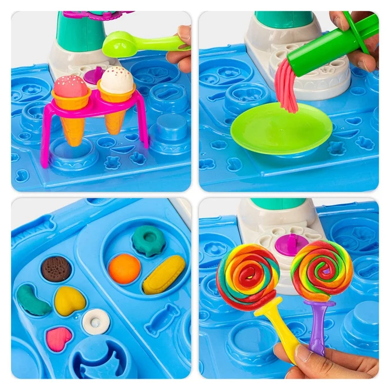 

Playdough Sets for Toddlers Playdough Table Ice Cream Sets for Toddlers Playdough Table with Tool Molds for Kids
