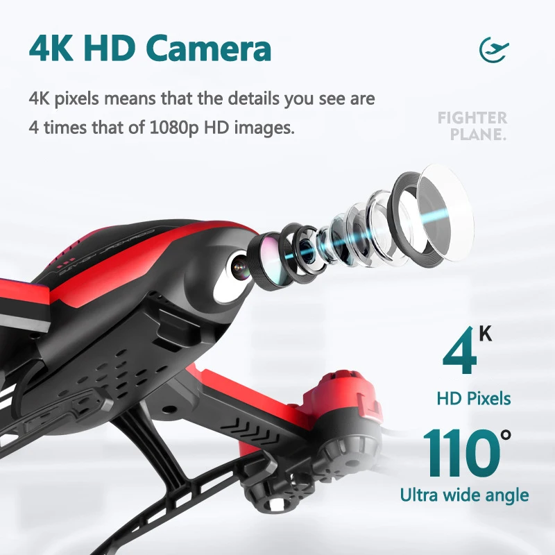 Квадрокоптер складной V10 4K HD Wi-Fi управление через приложение | Игрушки и хобби
