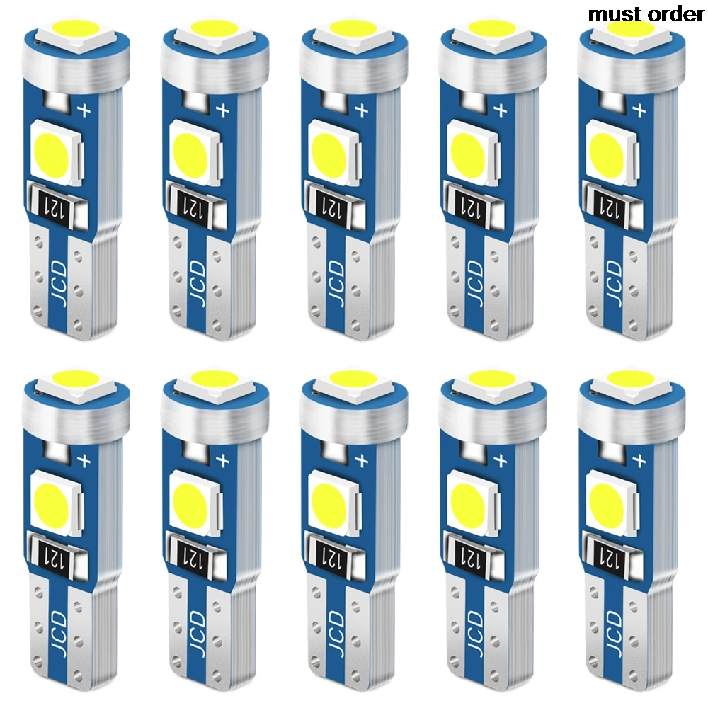 T5 W3W Led Canbus автомобильный светильник приборной панели лампа для audi a4 b8 a3 q5 a6 c6 seat leon