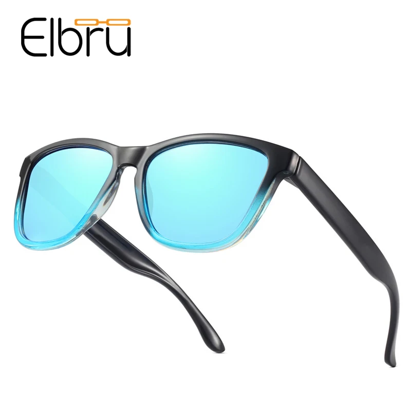 Мужские и женские солнцезащитные очки Elbru винтажные поляризационные в стиле
