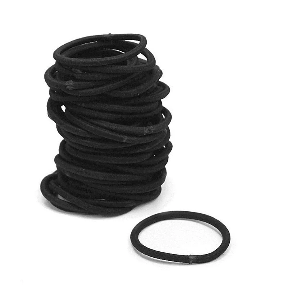 50 шт. эластичные резинки для волос девочек веревка кольца конский хвост