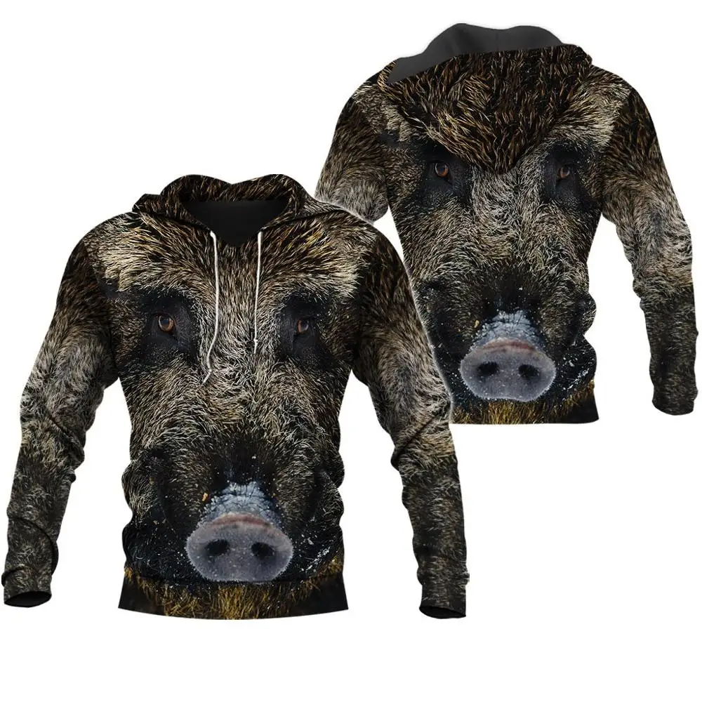 hoodies PLstar Космос кабан Охота 3D по всей поверхности печатных рубашки 3D печать Толстовка/молния Человек Женщины Джунгли Охота Кабан - Цвет: hoodies