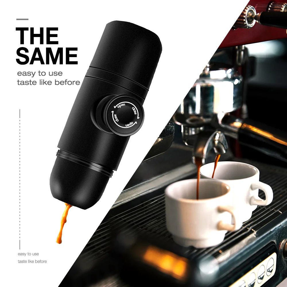 

Mini Portable Coffee Machine Pressure Espresso Manual Handheld Espresso Coffee Maker For Car Travel Camping Hiking Home Office