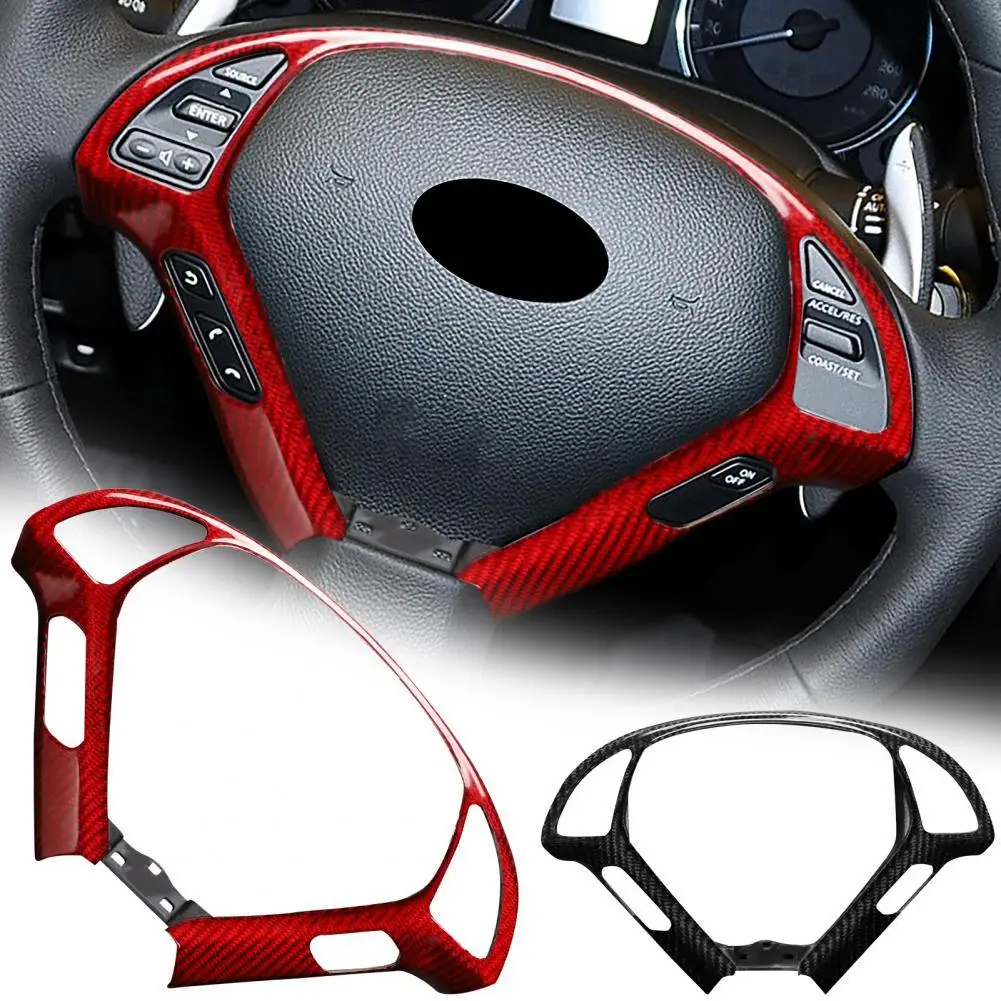 

Steering Wheel Cover Universal Anti-scratch Carbon Fiber Reliable Steering Wheel Protector for Infiniti G25 G37 Q40 2012-2015
