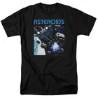 Atari 2600 футболка с картриджем для игры астероиды, забавная Мужская модная футболка