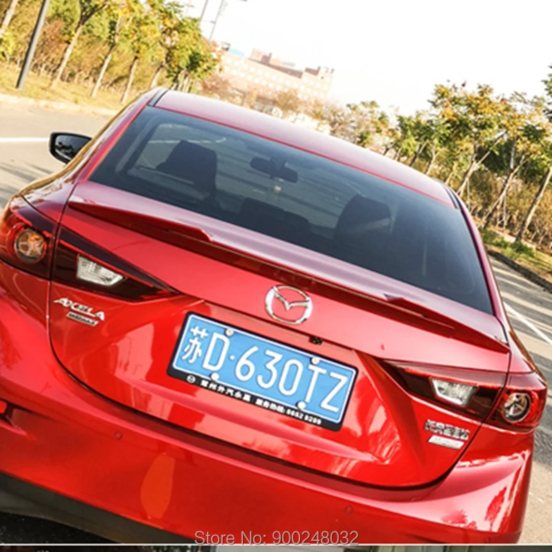 Для Mazda 3 Axela автомобильное украшение светодиодный спойлер из АБС-пластика