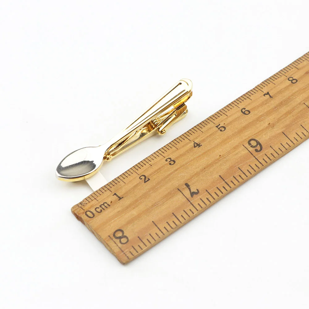 Модные металлические зажимы для галстука-бара вилки ножа ложки застежка