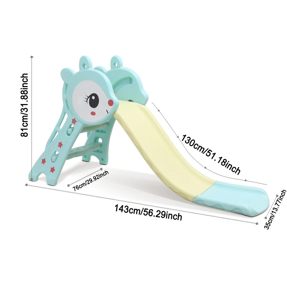 

Foldable Portable Toy Toddler Slide Assembled Slide Toy Set oddler Slide Easy Store Slide With Basketball Hoop Sturdy Slides