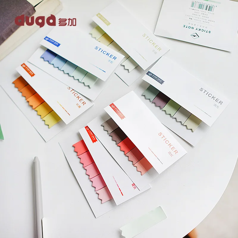 DIY градиент цвета креативный Офис Новинка Липкие заметки планировщик наклейки