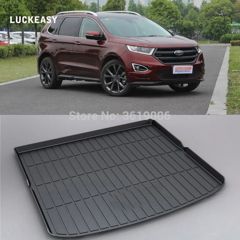 

LUCKEASY Non-Slip Waterproof 3D TPO Trunk Boot Cargo Mat Recycled Durable For Ford Edge 2015 Car-styling