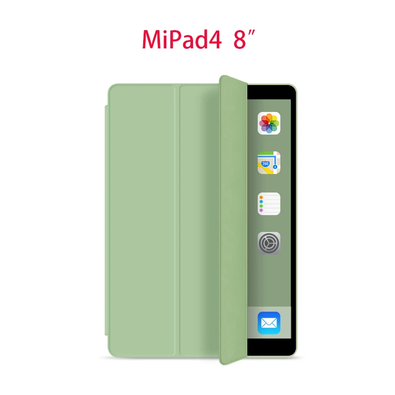 Matcha-MiPad4-8 Чехол для Xiaomi mi pad 4/mi Pad 4 8,0 дюймов, силиконовый смарт-чехол для Xiaomi mi Pad 4 Plus 10,1 дюймов, чехол - Цвет: Matcha-MiPad4-8