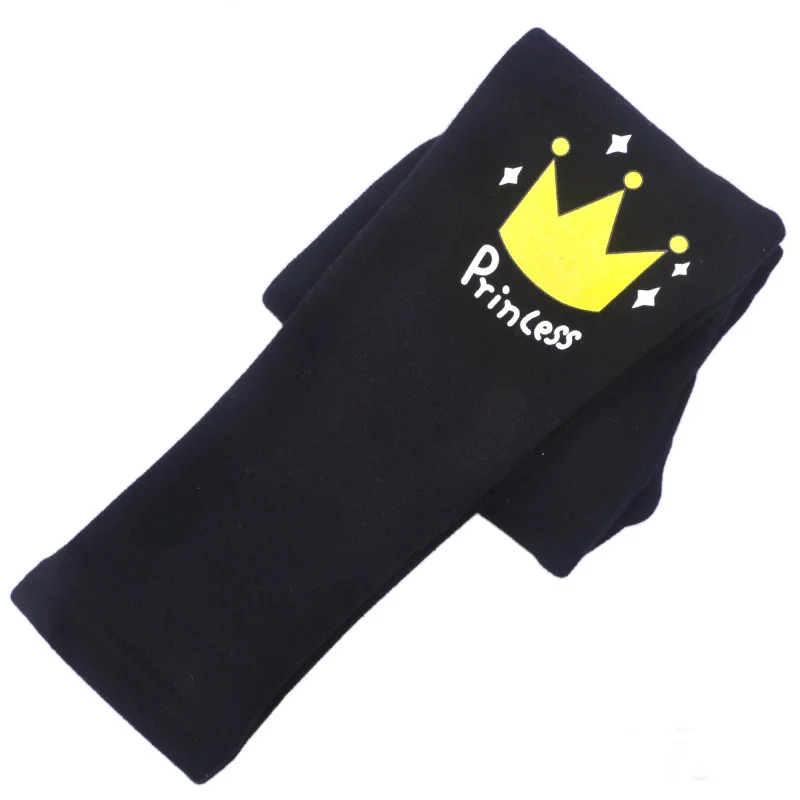 Pattern 4 BLACK Штаны для девочек г. Теплые зимние штаны для девочек, одежда для маленьких девочек Плотные хлопковые леггинсы длинные брюки для детей от 10 до 12 лет - Цвет: Pattern 4 BLACK