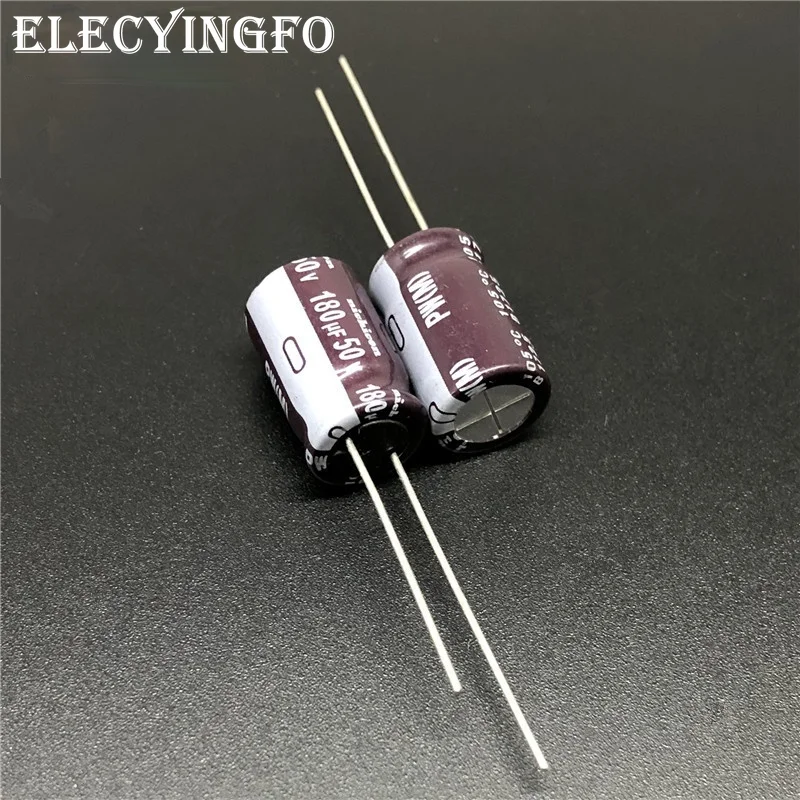 10 шт./100 шт. 180 мкФ 50V180uf NICHICON PW серии 10x16 мм низкое сопротивление долгий срок службы