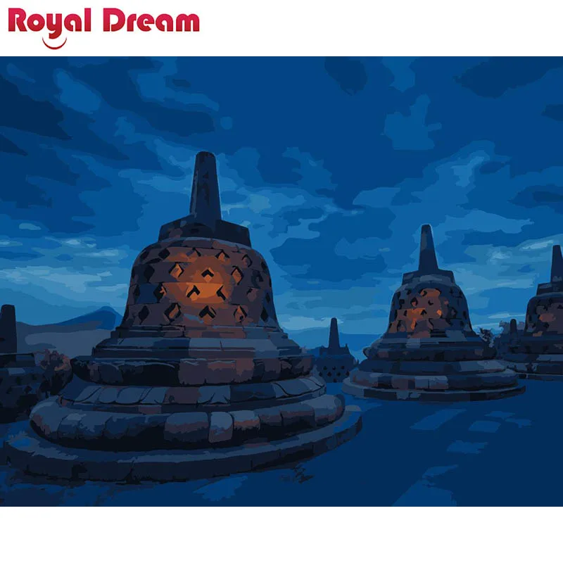 Набор для рисования по номерам на холсте Сумерки | Дом и сад