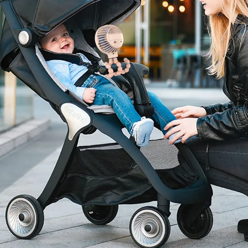 

Mini Portable Hanging Octopus Shape Stand Adjustable Handheld USB Charging Fan Cooler for Baby Stroller Student Use