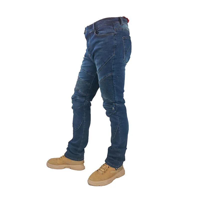 Мотоциклетные брюки мужские мотоциклетные джинсы защитное снаряжение на молнии