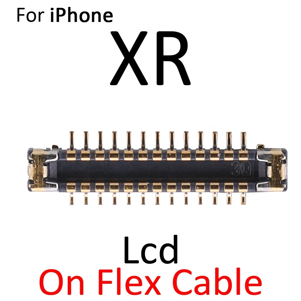 2 шт. в партии для iPhone X XR XS Max LCD Digiziter дисплей 3D сенсорный экран FPC разъем на