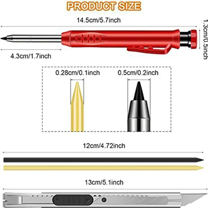 

Hole Carpenter Mechanical Pencil Parts Pencil Profi With Built-in Sharpener
