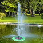 Водяной насос в форме лотоса, водонепроницаемый насос для фонтана на солнечной батарее, для украшения сада, пруда, бассейна