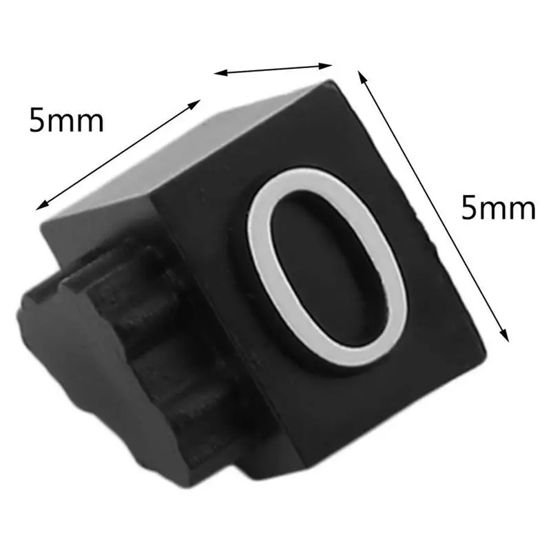 

420 PCS Price Cubes White on Black Jewelry Watches Euro Sign Mini Adjustable Price Tag Display Signs for Retail Shop