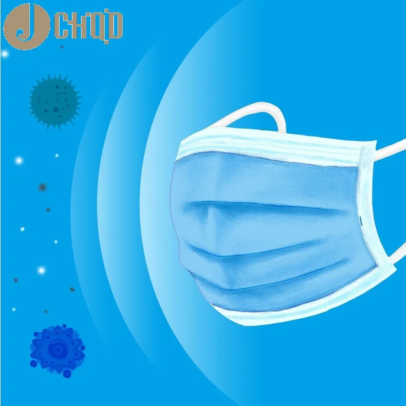 JCHQD Civil protective masks three-layer disposable waterproof dustproof haze-proof breathable filter 20 pieces | Аксессуары для