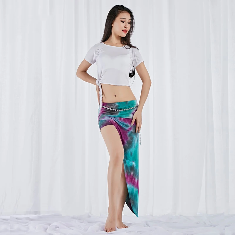 Женский костюм для танца живота откровенный с юбкой и крыльями бабочки