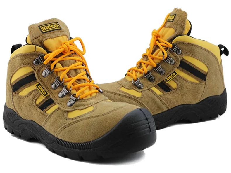 

Men`s Steel Toe Nubuck leather anti-piercing trekking hunting working boots men winter anti-smashing hiking boots Welder Shoes