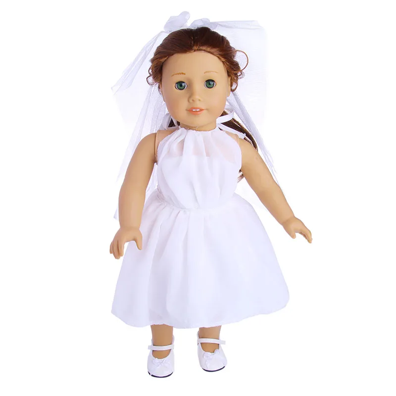 Тс для KidsDoll платье Свадебная вечеринка кукол 18 дюймов американская кукла и 43 см