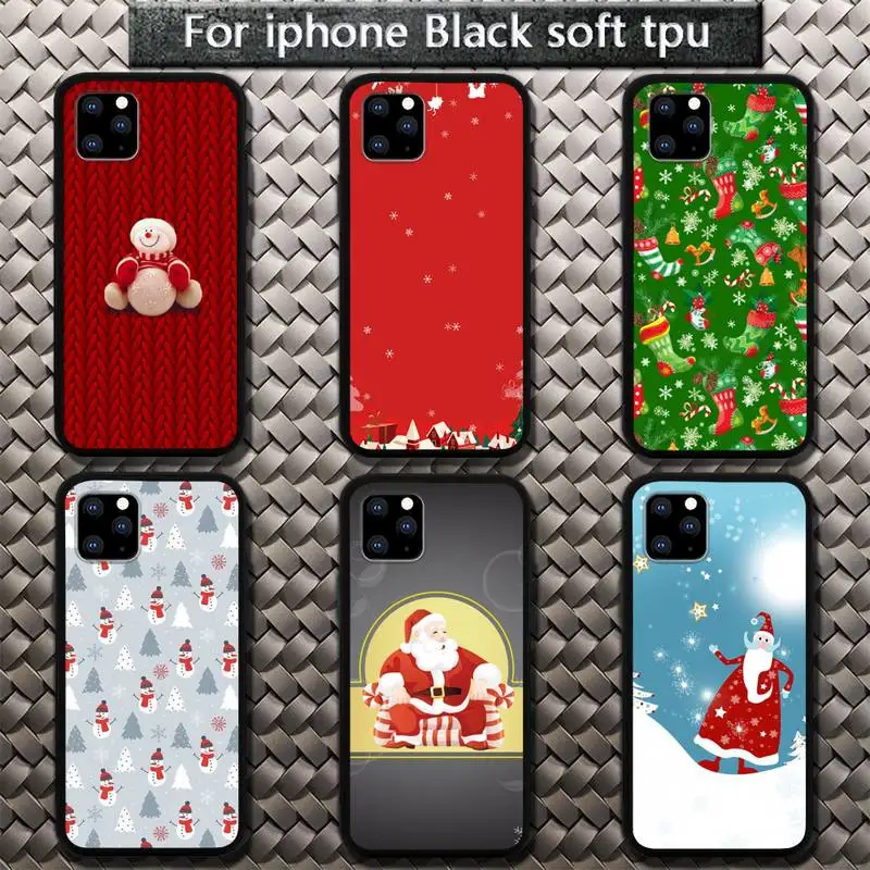 

Christmas Santa Reindeer Tree Phone Case for iphone 11 12 pro se 20 max xr xs x 7 8 6s plus mini Fundas Coque cover