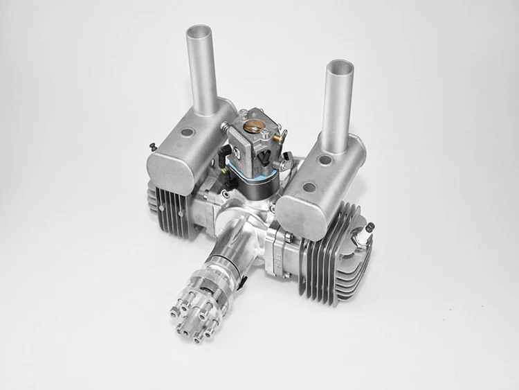 RCGF 60cc двойной цилиндр бензин/бензиновый двигатель для RC Самолет двойной цилиндр бензин