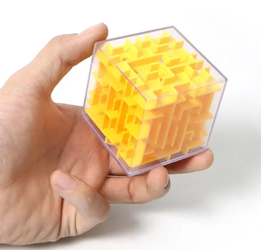 Детские игрушки 3D головоломки лабиринт шар куб ручная игра чехол коробка
