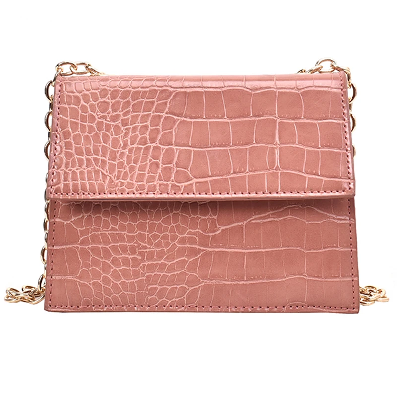 Ретро Мода крокодиловый узор мини квадратная сумка 2019 новая качественная