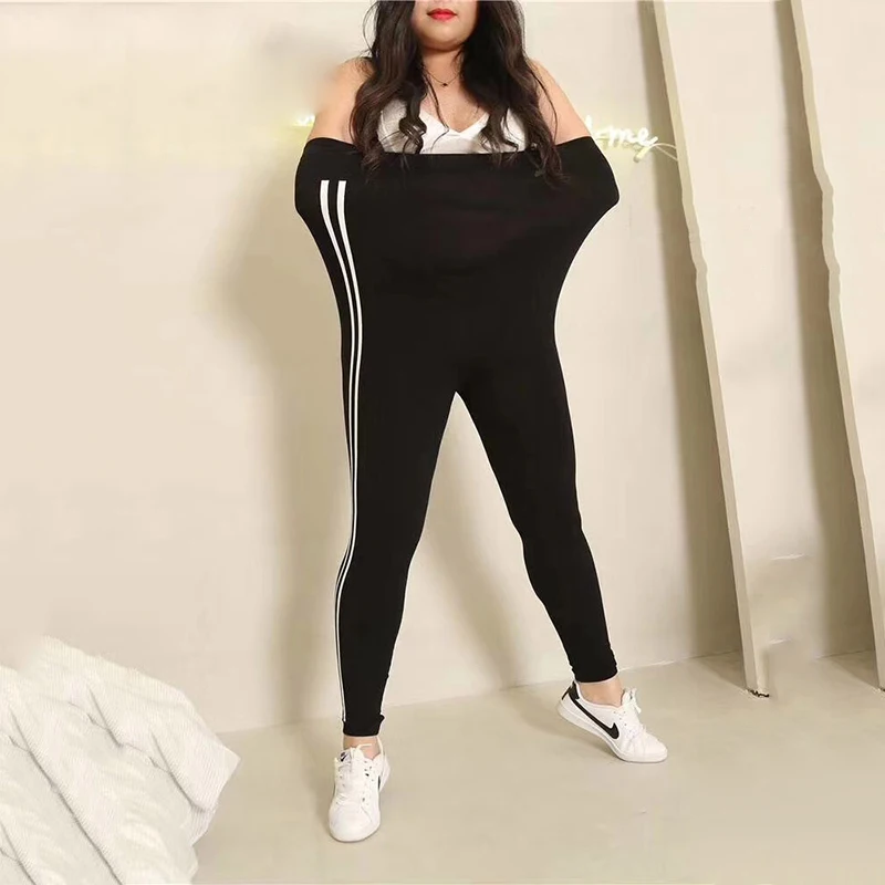 

Big Elastic Plus Size Spring Autumn Thin Modal Leggings Women's 2020 Outer Wear High-Waisted Tight-Fitting Trousers Female Q354