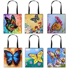 Сумка-тоут женская, с принтом в виде бабочек