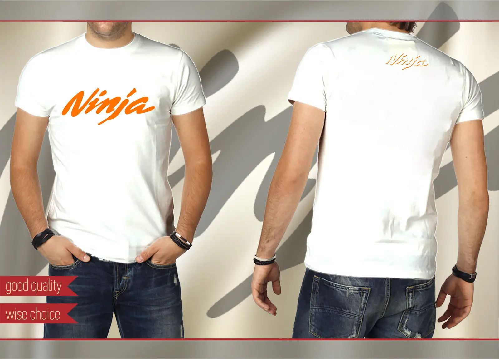 

2020 Ninja motorcyclists Men's T shirt 100% cotton White Size: S - XXL (N601) Summer Fashion Tee Shirt